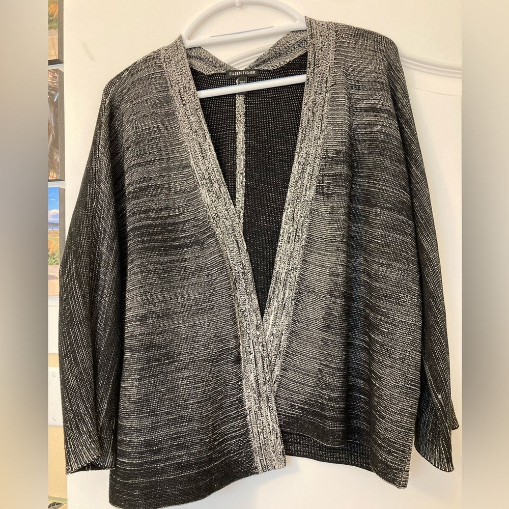 Eileen Fisher silk and cotton cardigan